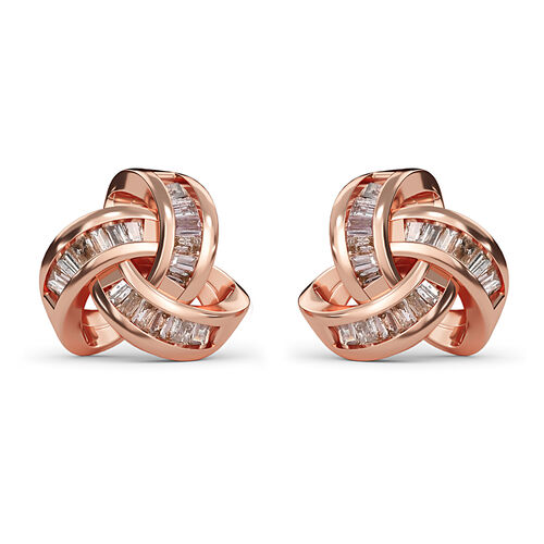 Natürliche, rosa Diamant-Ohrstecker - 0,25 ct. image number 0