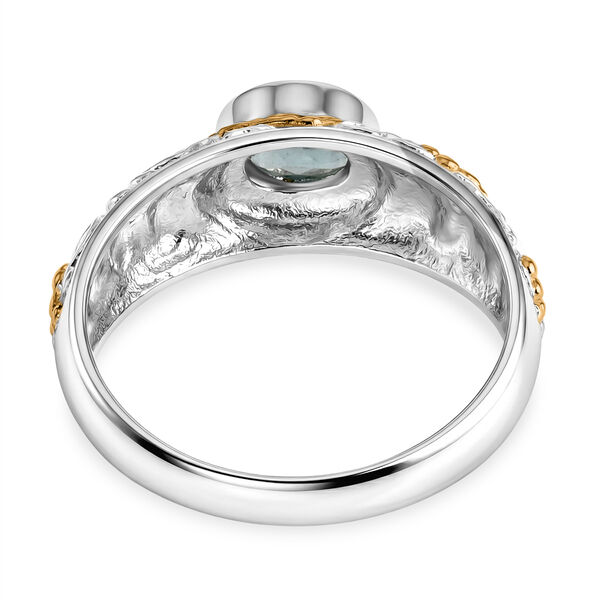 D'Joy Royal Bali -  Blauer Apatit Ring 925 Silber (Gr&ouml;&szlig;e 17.00) ca. 1.35 ct image number 4