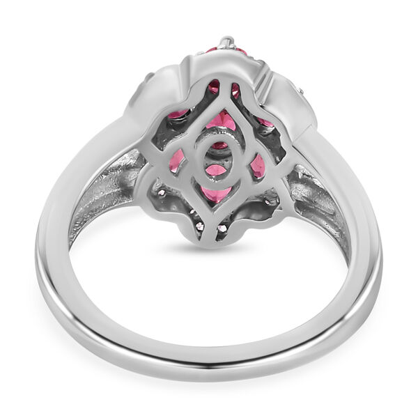 Rubellit und Zirkon Ring - 1,49 ct. image number 6