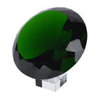 Diamantschliff grüner Glaskristall mit Ständer in Geschenkbox image number 1