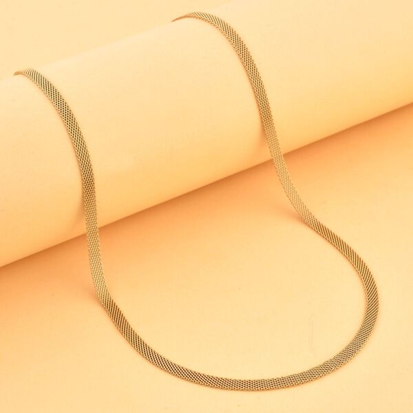 Bismarck Halskette, ca. 50 cm + 5 cm Extender, Edelstahl, ca. 6,50g, goldfarben image number 2