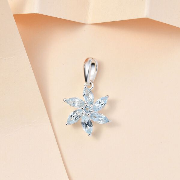 Himmelblauer Topas-Anhänger - 1,01 ct. image number 2