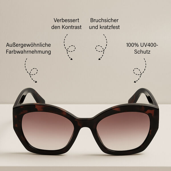 Sole und Luce - Swiss Eyewear - Ultra-polarisierte Sonnenbrille UV400, Demi image number 2