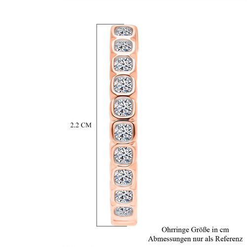 LUXURIANT DIAMOND - Lab Grown Diamant SI-GH Ohrringe 925 Silber 750 Roségold Vermeil ca. 0.50 ct image number 3