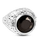Elite Schungit Ring, 925 Silber (Größe 16.00) ca. 4.49 ct