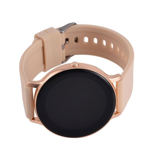 Hiwatch Plus Elegante Smartwatch - Ros&eacute;gold mit Goldenem Silikonarmband, Multifunktional mit Gesundheits- und Sportfunktionen, Bluetooth 5.0 image number 4