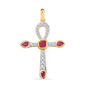 GP Art Déco Collection - Afrikanischer Rubin Anhänger, ca. 1,78 ct.