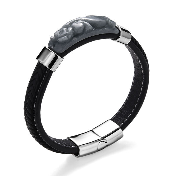 Jade Armband ca. 19 cm 316L Edelstahl (10-15 Werktage Lieferzeit) ca. 90.00 ct