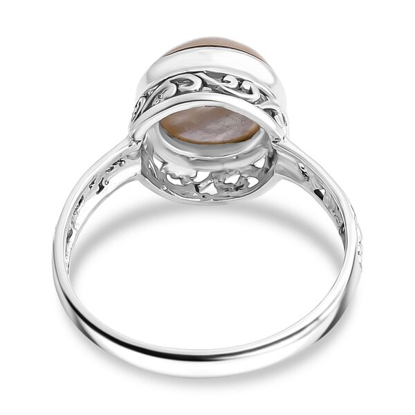 Royal Bali Kollektion - Wei&szlig;er Mabe Perle Ring image number 4