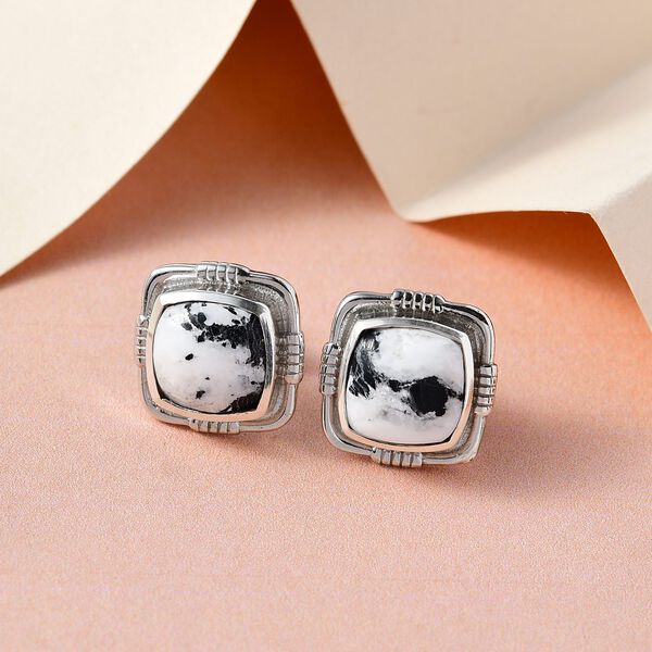 Wei&szlig;e B&uuml;ffel-Ohrstecker - 4,68 ct. image number 2