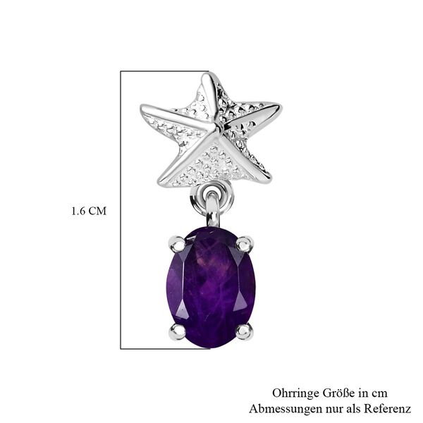Afrikanische Amethyst-Ohrringe - 1,39 ct. image number 6