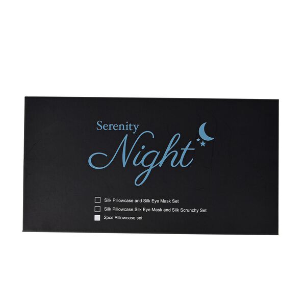 2er Set - Seidenkissenbez&uuml;ge, Oberseite aus 100% Maulbeerseide, Unterseite aus Tencel Material, hypoallergen, schwarz image number 3