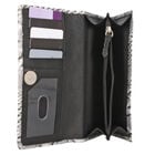 Geldbörse aus 100% geprägtem Leder mit Pythonmuster und RFID Schutz, Schwarz/Weiß image number 5