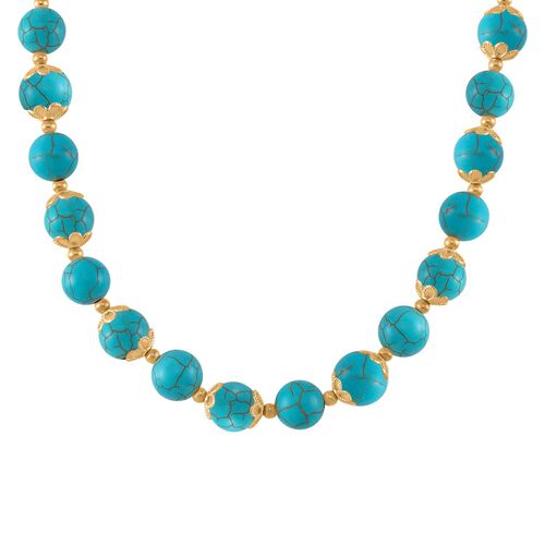 Blaue Howlit-Halskette, 45 cm - 420 ct. image number 0