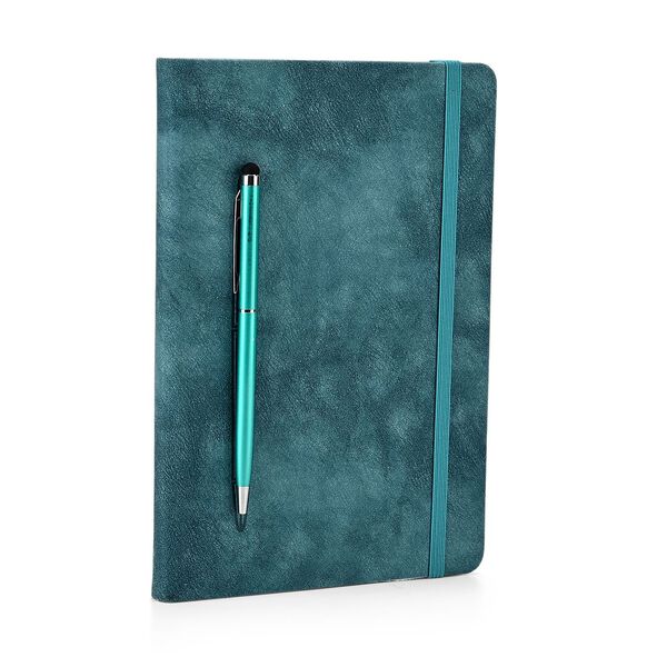 LIVMORE 3er-Set Notizbuch A6 und A5 mit Stift, 22,8x22,2x4cm, Blau image number 2