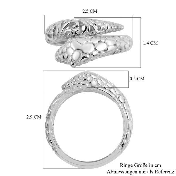 Royal Bali Kollektion - Schlangen-Ring, 925 Silber,  ca. 6,18g image number 5