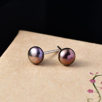 S&uuml;&szlig;wasser Pfau Perle Ohrringe