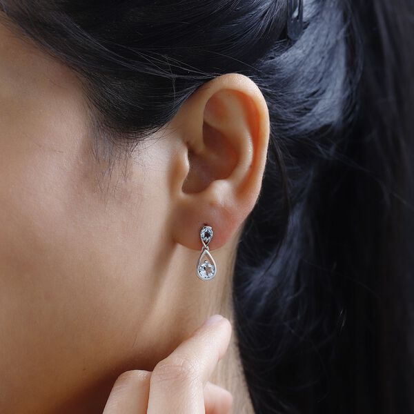 AA Aquamarin Ohrringe, ca. 1,29 ct. image number 3