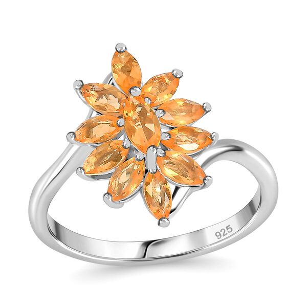 Feuer opal Ring 925 Silber rhodiniert (Gr&ouml;&szlig;e 16.00) ca. 0,63 ct image number 4