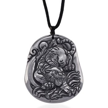 Terahertz Tiger Halskette, ca. 71 cm, ca. 120.00 ct