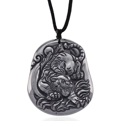 Terahertz Tiger Halskette, ca. 71 cm, ca. 120.00 ct