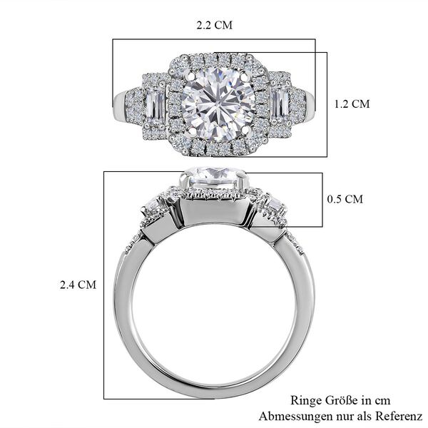 Moissanit Ring, ca. 2,13 ct image number 8
