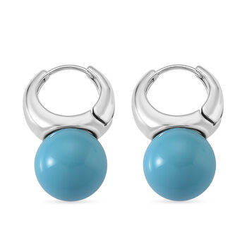 Sleeping Beauty Farbe Muschelkernperle Ohrringe