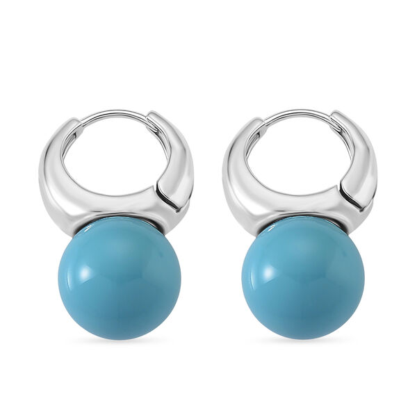 Sleeping Beauty Farbe Muschelkernperle Ohrringe image number 3