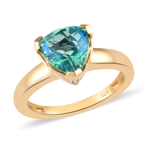 Pfau Triplett Quarz und weißer Zirkon-Ring - 2,09 ct. image number 4