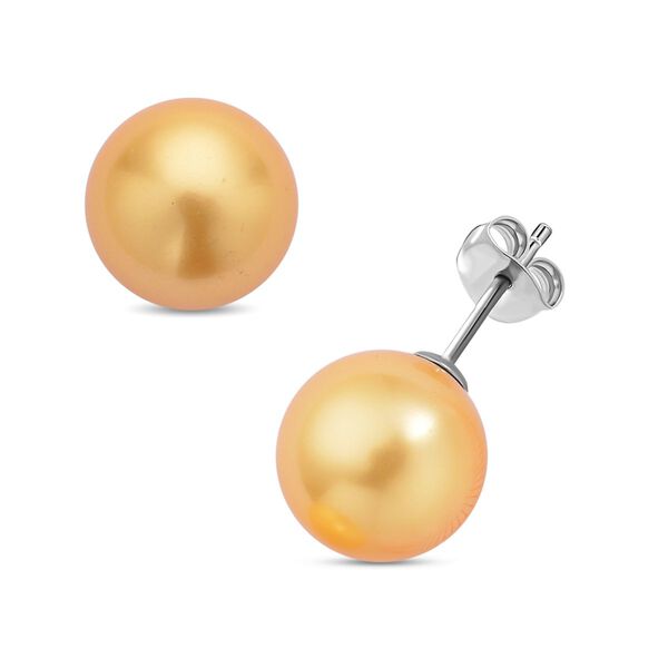 2er-Set, Goldener Muschelkernperlen-Anh&auml;nger und Ohrringe - 45 ct. image number 5