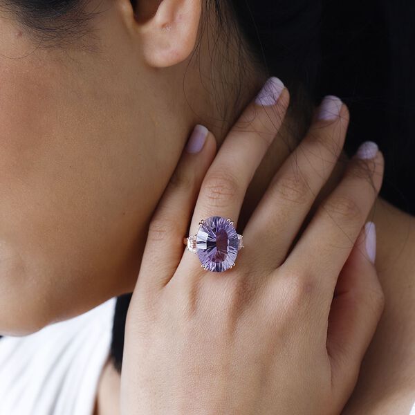 Rose De France Amethyst und Topas Ring - 16,61 ct. image number 3