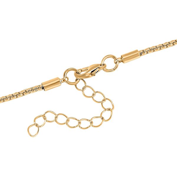 Kristall, Schwarzer Kristall Halskette ca. 60 cm Legierung Std Gelb image number 5