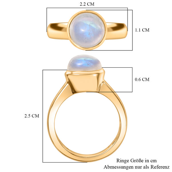 D'Joy AA Regenbogen Mondstein Ring - 3,33 ct. image number 7