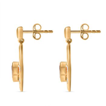 AAA Blaze-Feueropal und Zirkon Ohrringe - 0,97 ct.