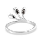 Handgearbeiteter Polki Diamant Ring 925 Silber Platin-Überzug image number 3