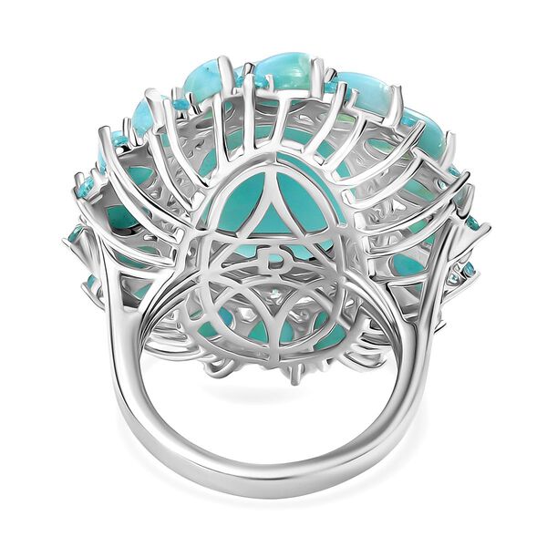D'Joy Larimar, Neon Apatit und Zirkon Ring - 22,74 ct. image number 5