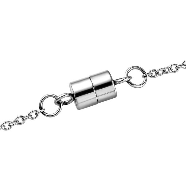 Farbwechsel-Alexandrit-Quarz-Triplette Halskette ca. 45 cm 316L Edelstahl ca. 11.22 ct image number 4