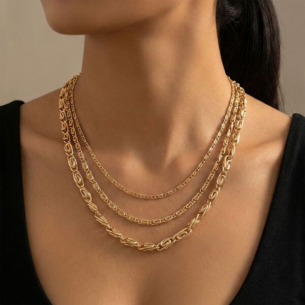 Nickelfreies Messing Halskette ca. 52 cm ca. 113,30g image number 2