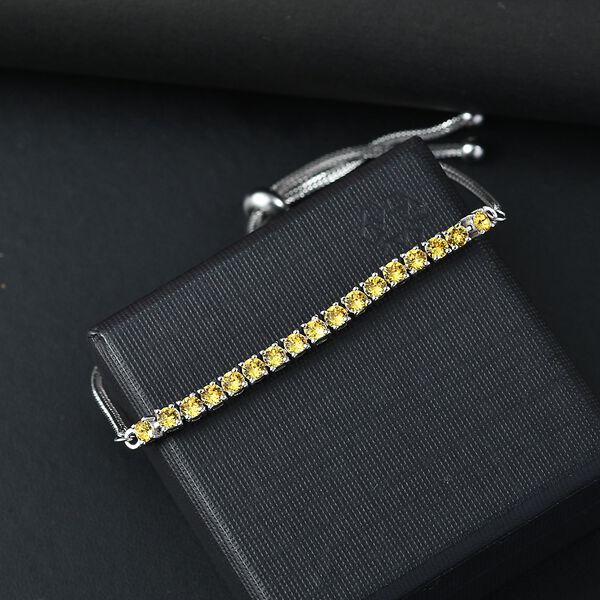 J Francis gefertigt mit SWAROVSKI- Helle Farbe Topas Swarovski Kristall Armband, 19 cm image number 2