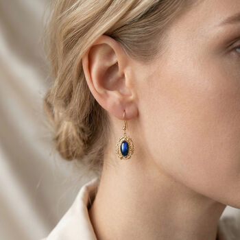 EVER TRUE AAA Labradorit Ohrringe Nickelfreies Messing ca. 4,68 ct.