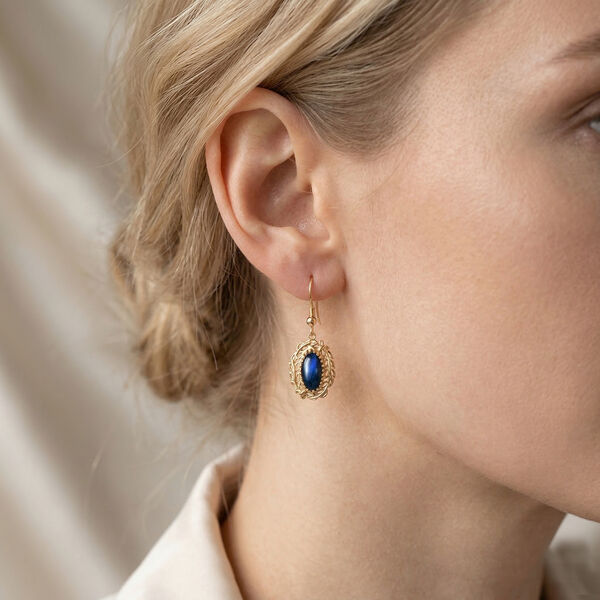 EVER TRUE AAA Labradorit Ohrringe Nickelfreies Messing ca. 4,68 ct. image number 3