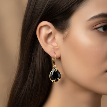 EverTrue AA schwarze Glasachat Ohrringe - 3,66 ct.