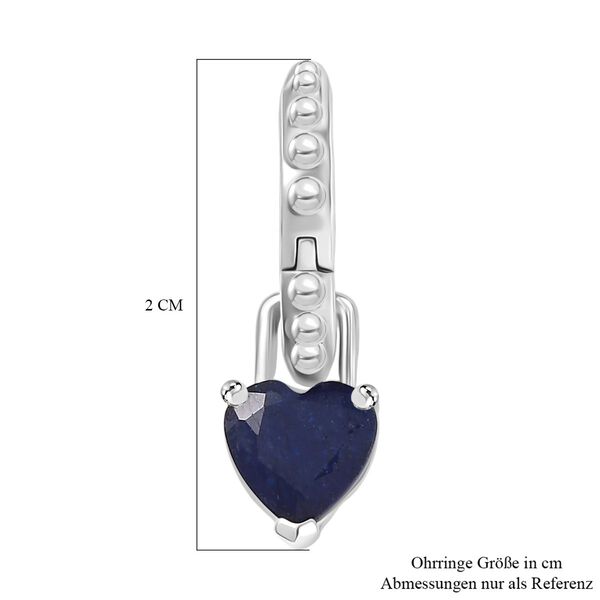 D'Joy Masoala Saphir (Fissure gef&uuml;llt) Ohrringe 925 Silber rhodiniert ca. 2.42 ct image number 6