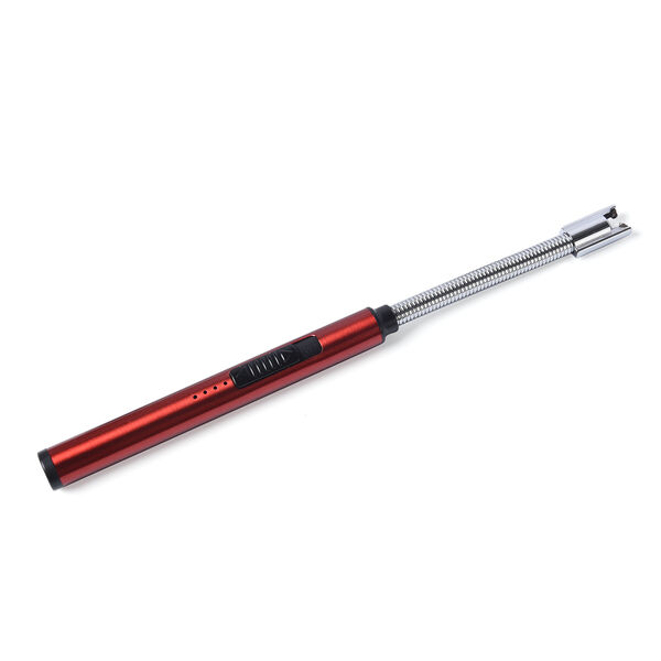 Wiederaufladbares USB - Feuerzeug, Gr&ouml;&szlig;e: 24,2x0,15 cm, Rot