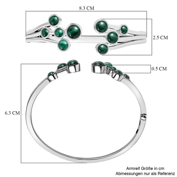 AAA Malachit Armreif, 19 cm - 14,01 ct. image number 6