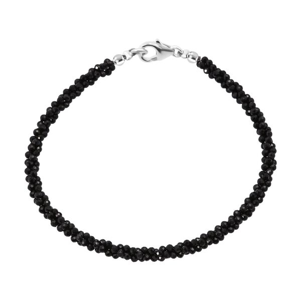 Schwarze Spinell 45cm Halskette und 19cm Armband image number 7