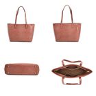 Passage - 4er-Set Handtaschen mit Krokodilprägung; enthält Schultertasche, Cross Body Bag, Clutch Bag und Portemonnaie, Rosa image number 2
