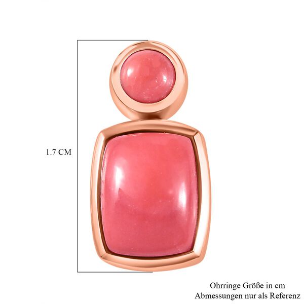 AAA Oregon Pfirsich Opal Ohrringe - 3,59 ct. image number 5