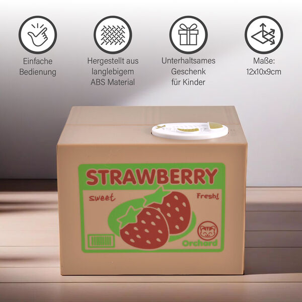 M&uuml;nzstehlende Katzen-Spardose, Braun image number 10