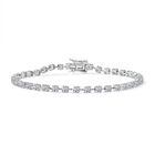 LUXURIANT DIAMOND - Lab Grown Diamant VS-EF IGI zertifiziert Armband ca. 19 cm 375 Weiß Goldca. 4.00 ct
